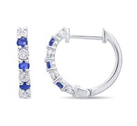 Orecchini Gazzola Gioielli Donna RivieraColore in Oro bianco Zaffiro 0.30 Ct CSEAOX5507S-NG - CSEAOX5507S-NG